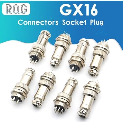 GX16-2/3/4/5/6/7/8 Aviation Plug Male And Female Pin Connector Circular Connectors Socket Plug GX16 Diameter 16mm