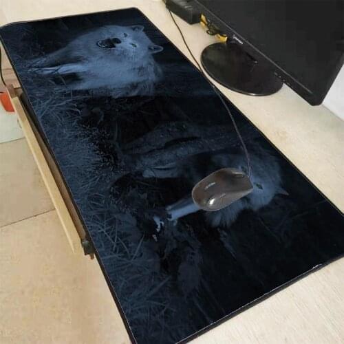 XGZ White Wolf In Forest Animals Gaming Mouse Pad Lock Edge Large Mouse Mat PC Computer Laptop Keyboard Pad for CS GO Dota 2 Lol