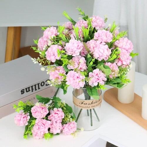 Artificial Flowers 36m Hydrangea Silk Long Stem Wedding Bridal Bouquet Arrangement DIY Party Decoration Easter Artificial Plants