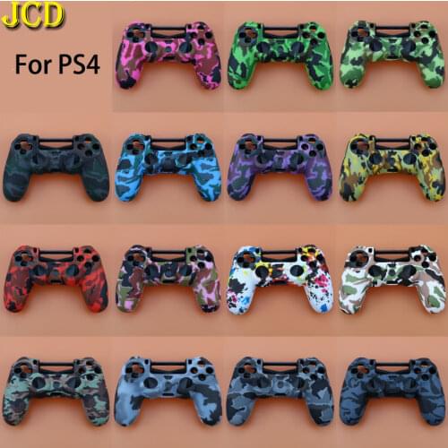 JCD 1PCS Silicone Camo Protective Skin Case For Sony PlayStation 4 Dualshock 4 PS4 DS4 for PS4 Controller
