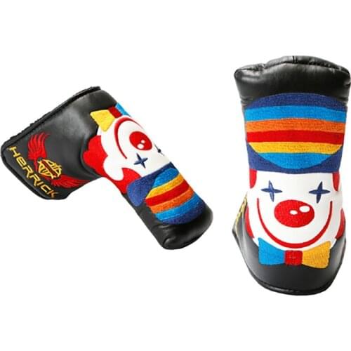 Golf putter cover PU leather clown golf putter hood golf accessories