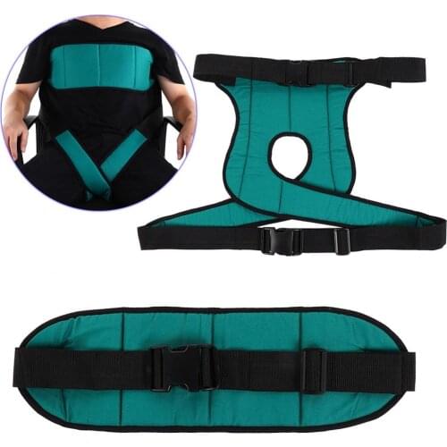 Posture Corrector Adjustable Wheelchair Safety Harness Elderly Patients Wheelchairs Seat Belt Leg Fixing Belt Adjustable