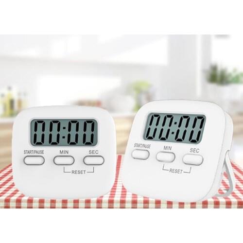 LCD Digital Kitchen Timer Big Digits Loud Alarm Magnetic Backing Stand With Large Display For Cooking Baking Egg Timer Digital