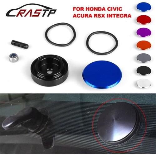 Rear Wiper Delete Kit Block Off Plug Cap For Honda Civic Si 2002 2003 2004 2005 Acura Integra 1990-2001 RSX 2002-2006 RS-ENL016