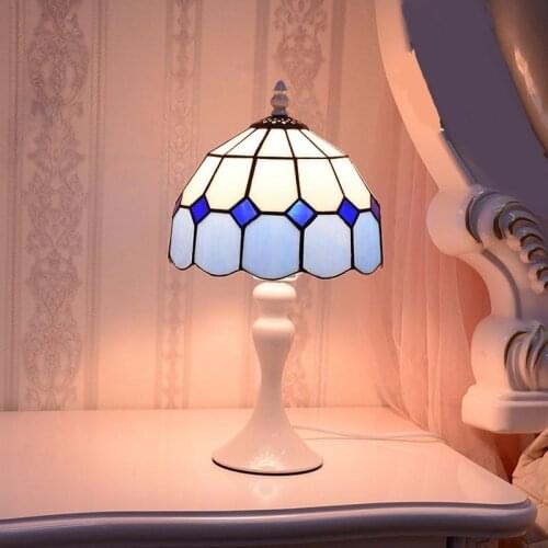 Light Mediterranean table lights minimalist bedroom bedside small table lamp warm light decoration feeding fashion warm DF31