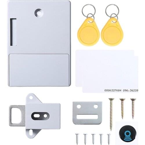 Invisible Electronic Smart RFID Door Lock Wardrobe Shoe Cabinet Drawer Door Lock Programmable RFID Door Locks