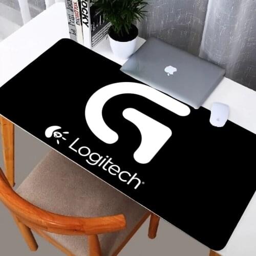 XXL Logitech Extra Large Mouse Pad Computer Gaming Mousepad Anti-Slip Natural Rubber with Locking Edge Gaming Mouse Mat 90X30CM