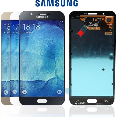 ORIGINAL 5.7" AMOLED Display for SAMSUNG Galaxy A8 2015 LCD Display A8000 A800 A800F Touch Screen Digitizer Replacement Parts
