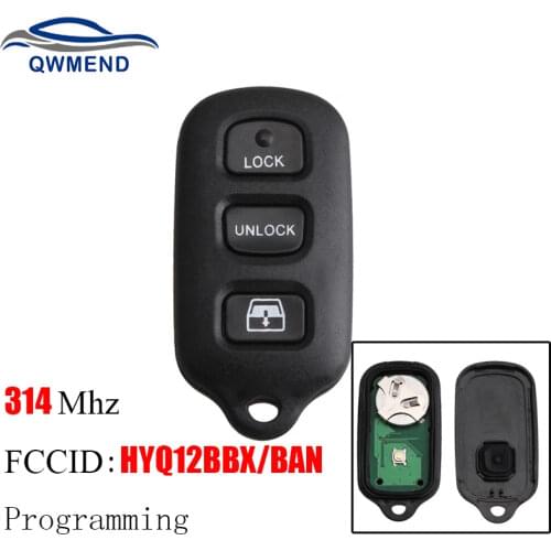 BHKEY HYQ12BBX Car Remote Key for Toyota Sequoia 4Runner 2001-2008 Smart Car Key Fob 3+1Buttons 314Mhz Original Keys