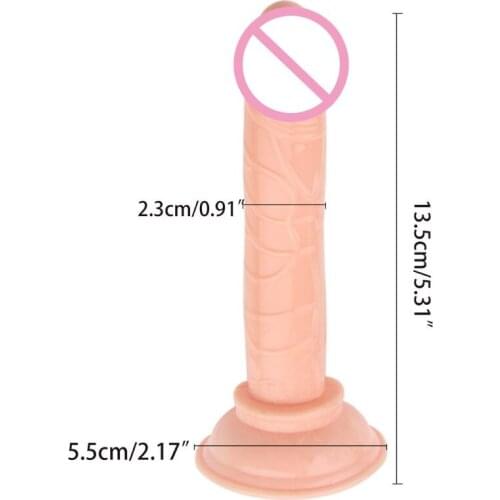 Realistic Dildo Sex Toy with Suction Cup Penis G-spot Anal Plug for Adult Women Men