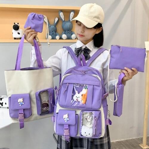 Women Waterproof Cute Backpack Female Suit Harajuku School Bag College Lady Kawaii Backpacks Fashion Book Girl Bags Student