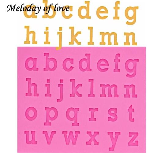 DIY letter/alphabet Silicone Mold Fondant Chocolate Cake Decorating Tools Resin Sugar Craft Molds DIY Cake T1342