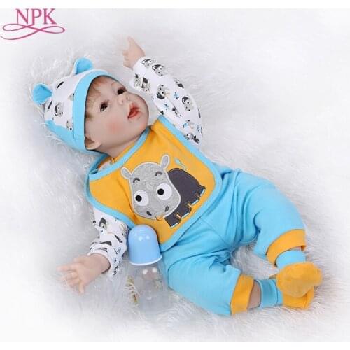 NPK reborn doll Silicone Vinyl Toys Soft Cotton Body with High Quality Simulation Baby doll Imported Mohair