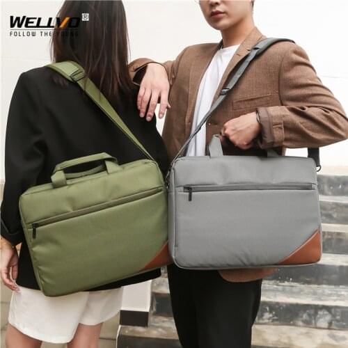 Fashion Waterproof Oxford Briefcase Women Laptop Bag 15.6 Inch Notebook Men Shoulder Messenger Bags Light Office Handbag X141C
