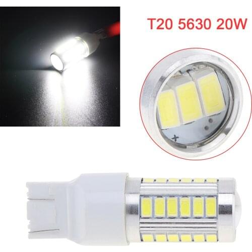 T20 5630 12V 20W 33SMD LED for Lens Car Backup Reserve Lights Motor Brake Light Bulb White Parking Light