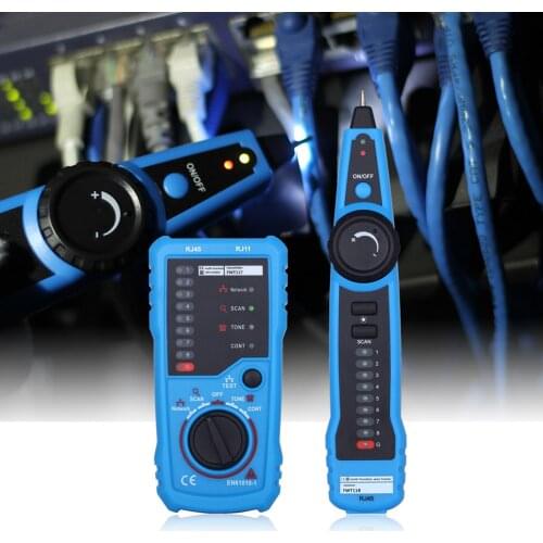 Wire Tracker Cable Tester Multi-functional Handheld Line Finder Cable Testing Tool for Network Cable Collation Checking
