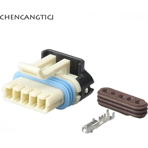 2 Sets 5 Pin Way Auto Exhaust Gas Recirculation EGR Valve Cable Connector Waterproof Socket Plug For Buick Excelle Chevrolet