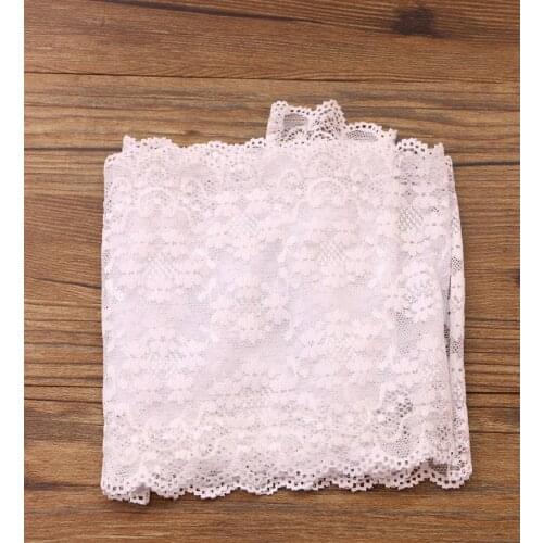 2yards white elastic lace 16cm elastic lace fabric, DIY garment accessories, decorative lace