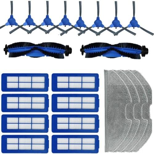 22 Pc/Set Roller Brush Filter Mop Cloth Side Brush For Eufy RoboVac G10 Hybrid Vacuum Cleaner Household Cleaning