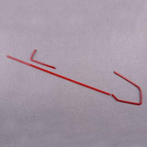 3Pcs/Set Car ABS Red Central Console Dashboard Strips Cover Trim Decal LHD Fit For Honda Civic 2016 2017 2018 2019 2020