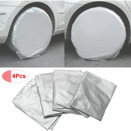 4Pcs Car Wheel Tire Covers 80*30cm 210D Oxford cloth Tire Cover Protector Waterproof Scratch Resistant accessories for cars