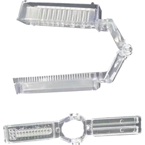 5pcs Dental Lab Plastic Articulator Anterior Half Arch Impression Tray Dental Half-Port Plastic Mold Splitting Frame