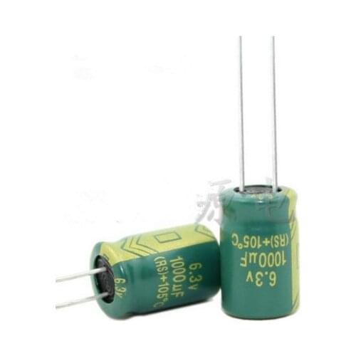 Free shipping 6.3 V 1000 UF 6.3 V1000 UF 1000 UF6.3 V 6.3V 1000UF 8*12mm best quality New origina