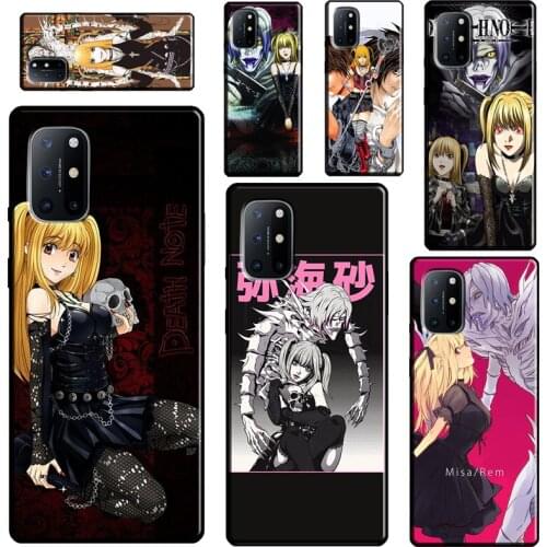 Rem and Misa Death Note Anime For OnePlus 9 Pro 7 8 Pro 7T 8T 9R Case For Realme 8 Pro GT C3 C15 C21 Q3 6 7 Pro 7i Cover