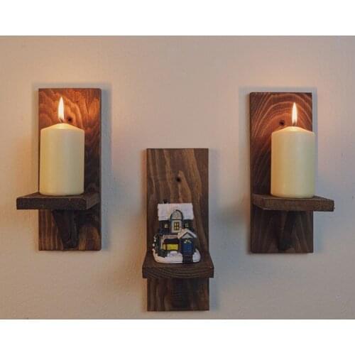 Wooden candle Holder candle and candlestick свеча и подсвечник vela y candelero