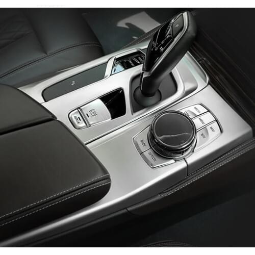 For BMW 5 Series G30 2018 Interior Decoration Central Control Outlet Buttons Covers Gear Shift Panel Cover Trim Car Accessories