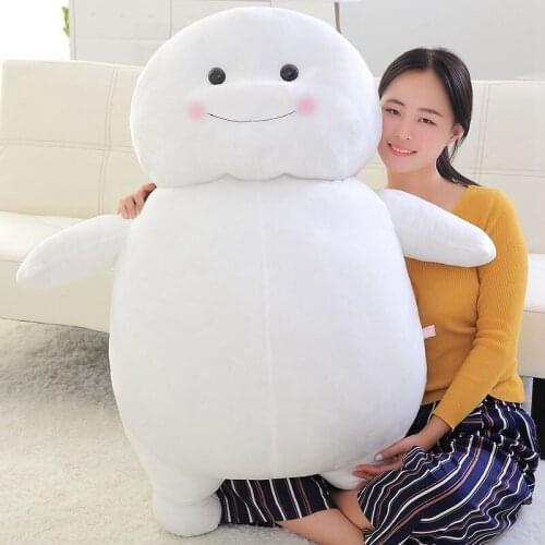 Dorimytrader Pop Big Soft Smiling Fat Bear Plush Toy Cuddly Stuffed Fashion Anime Dolls Pillow 100cm 39inch 3 Colors DY61968