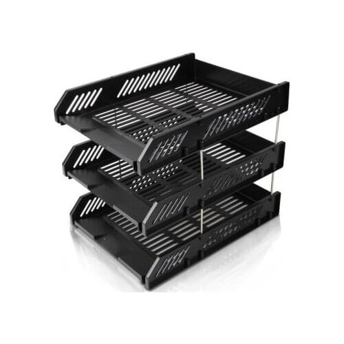 9209 Document Box Three-tier Disk Document Basket Rack stationery organizer office supplies desk accessories desktop storage