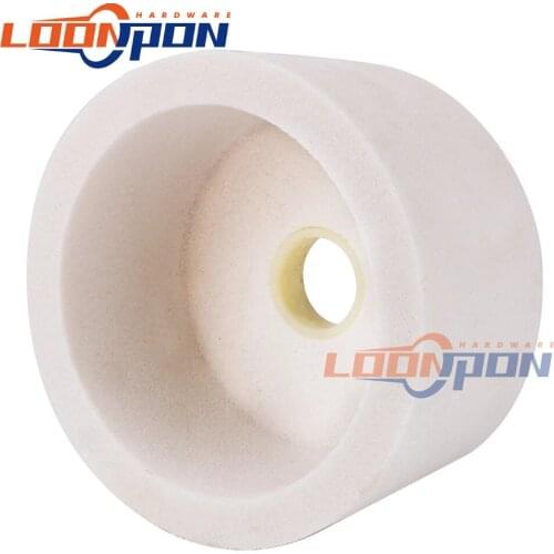 4/5/6 inch Grinding Wheel Ceramic Cup Corundity Abrasive Wheel 60/80Grit for Polishing Grinding Metals Marble Sharper Tool 1Pc