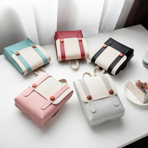Small square bag fashion shoulder bags for women envelope Cute student leather Simple Korean version messenger PU clear purse