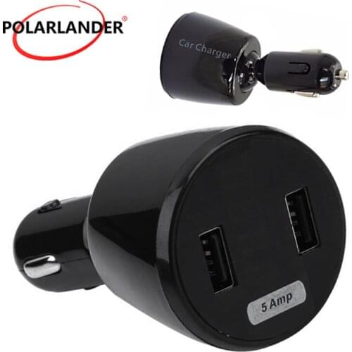Metal cigarette lighting 2 Port USB square Car Charger 2.1A 1.0A Dual USB Car Chargers for mobile phones and digital cameras etc
