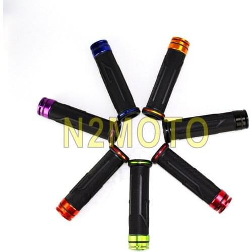 Motorcycle Universal Handlebar Grip 22mm 7/8" Hand Grips for Suzuki Kawasaki Yamaha Black Red Orange Green