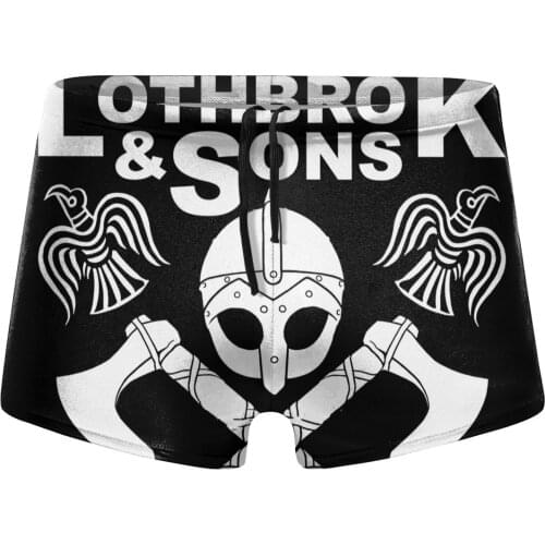 Men Bjorn beach swimming trunks Vikings Lothbrok & Sons swimsuits Boy for the sea Pool