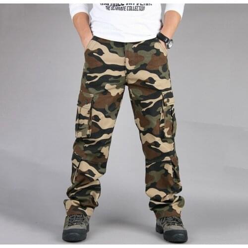 Mens Hiking Pants Outdoor Military Cotton Pants Fishing Trekking Trousers Hunting Climbing Mountain Army Tactical Cargo Pants