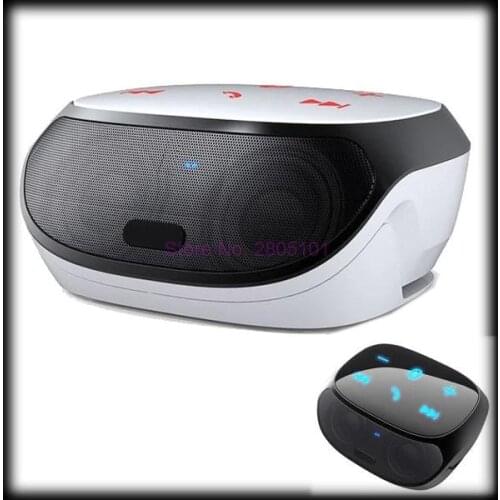 By DHL or EMS 50pcs Double horn Wireless Bluetooth Portable capacity wireless speaker Small Audio Subwoofer with MIC