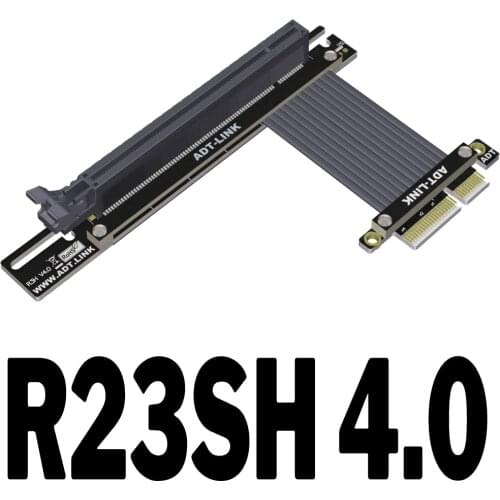 PCIE 4.0 X4 To X16 Riser Extension Cable PCI-e 4X To 16X Extender Adapter Expansion for RTX3090 RX6800xt 4.0 Graphics Card