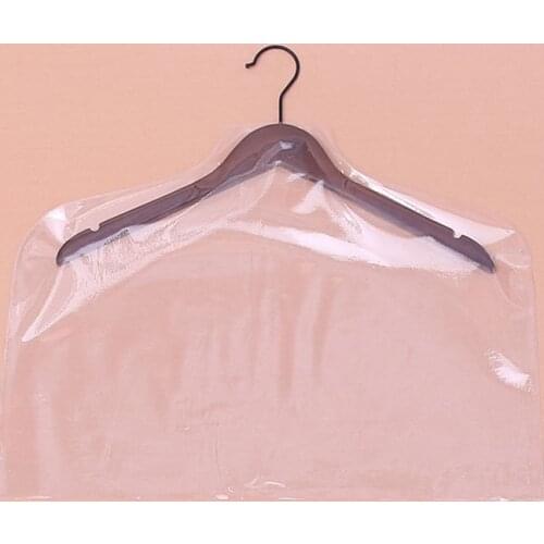 2020 1pcs/lot Transparent PVC Hanging Bag for Clothes Garment Coat Jacket Shirt Suit Dust Moisture Proof Protection Cover FC66