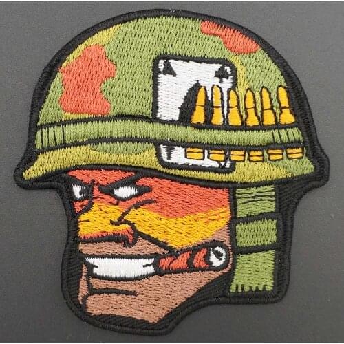 Soldier SAMURAI embroidery hook backing patch Tactical Morale Badge IN BAG Jacket Arm hat