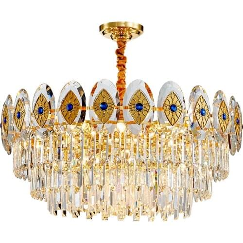 Modern LED Round Chandelier Lighting For Living Room Dining Room Crystal Lamp Luxury Ceiling Chandeliers Home Light Fixtures