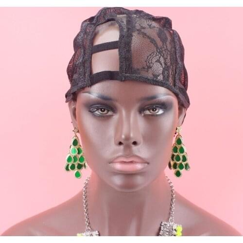 AliExpress Standard Shipping left part U Part Wig Cap For Making U Part Wig Weaving Cap Adjustable Strap On the Back