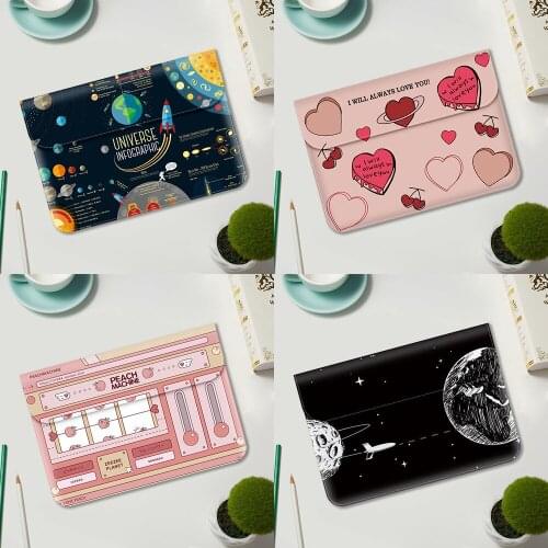 Starry Sky Cartoon Laptop Bag For Macbook Pro 13 Case M1 A2338 For Macbook Air 13 Case 11 12 15 16 Notebook Bag HP Huawei Cover