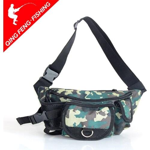 Fishing Bag Multifunctional Outdoor Waist Bag Portable Lure Waist Pack Messenger Bag Pole Package Fishing Tackle Bag