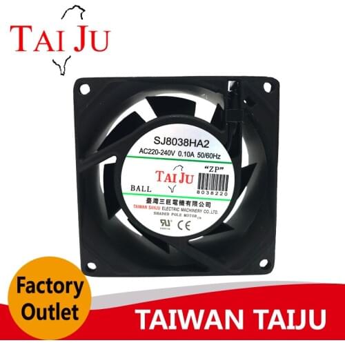 TAIWAN TAIJU SJ8038 AC Axial Fan 80×80×38mm
