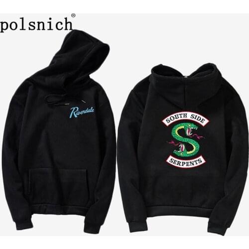 Riverdale Ms. Hip Hop Snake South Side Hoodie Coat Solid Color Hoodie Ms. Riverside South Side Snake Hoodie Sweatshirt