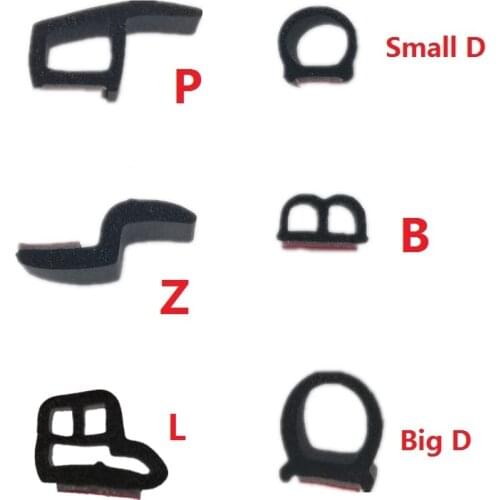 Universal Noise Isolating Seal 2 Meters/Set Auto Rubber Seals Car Door Seal Strip