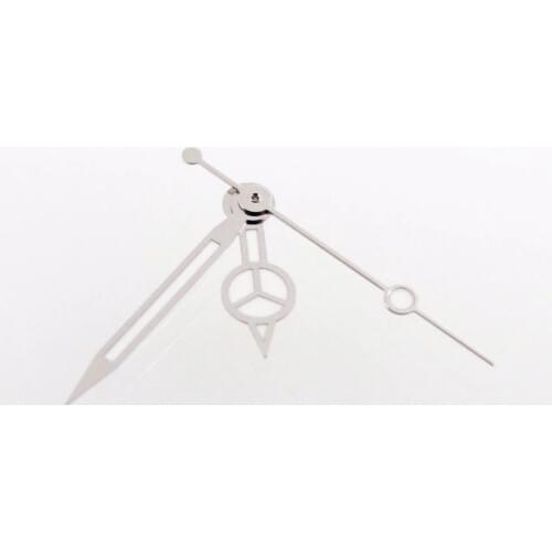 1 Set Watch Hands Luminous Hands Silver Plated Fit For Eta 2824 2784 Sub Mariner Watch Movement